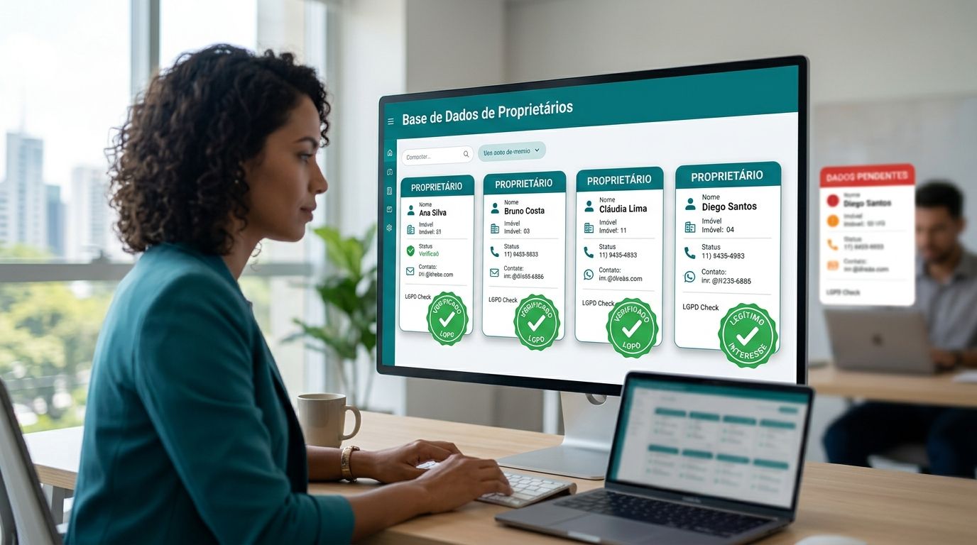 Base de dados de proprietários na captação: como o legítimo interesse e a qualidade dos dados definem o resultado