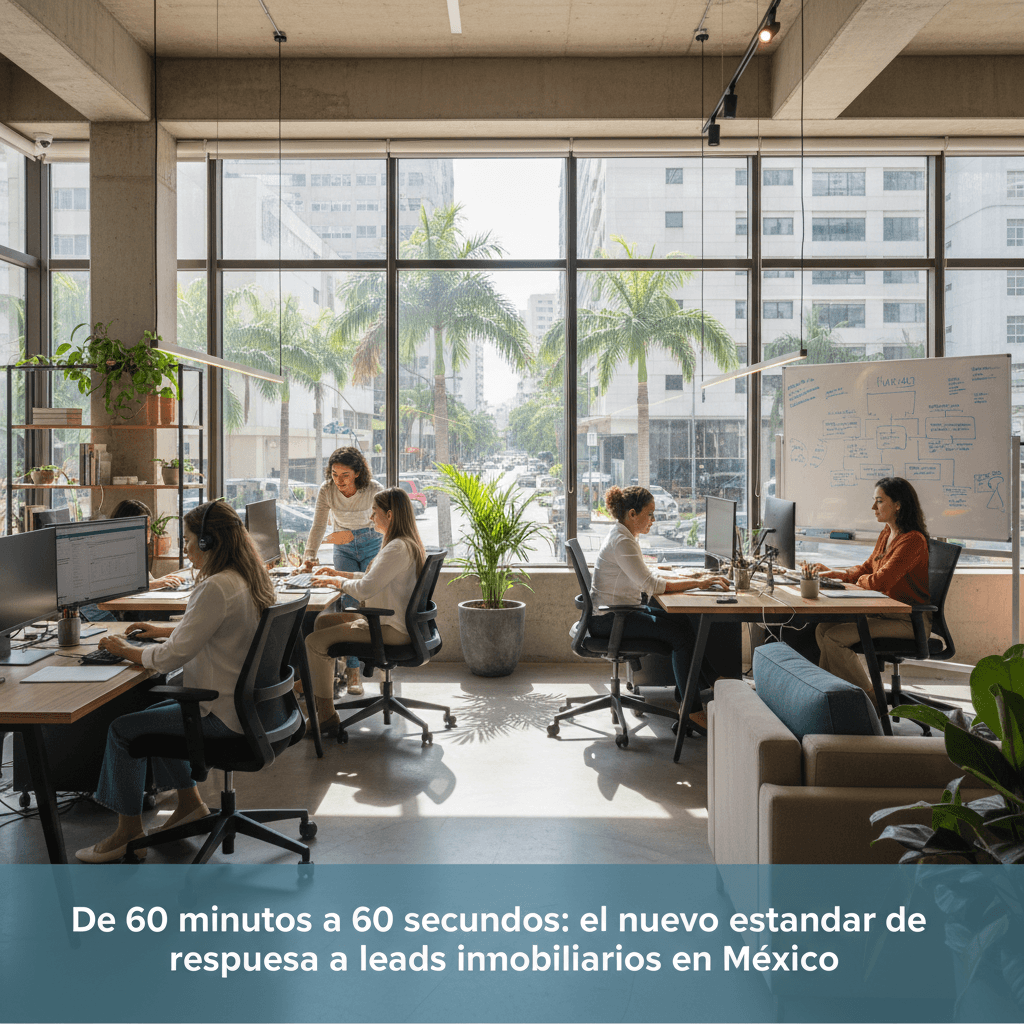 De 60 minutos a 60 segundos: el nuevo estándar de respuesta a leads inmobiliarios en México