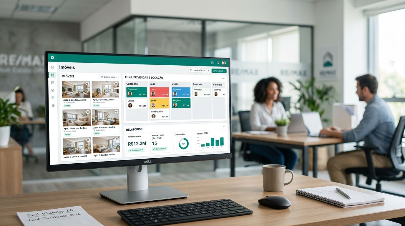 Sistema para imobiliária: o que precisa ter em 2026 (checklist de compra)